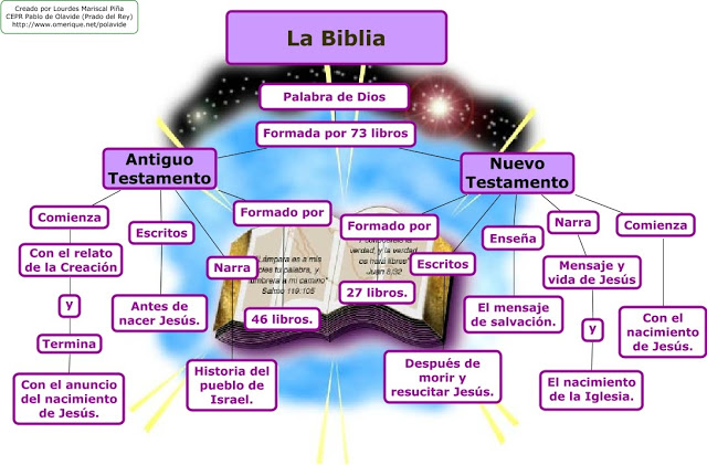 Estructura y partes de la Biblia :: 6º Primaria